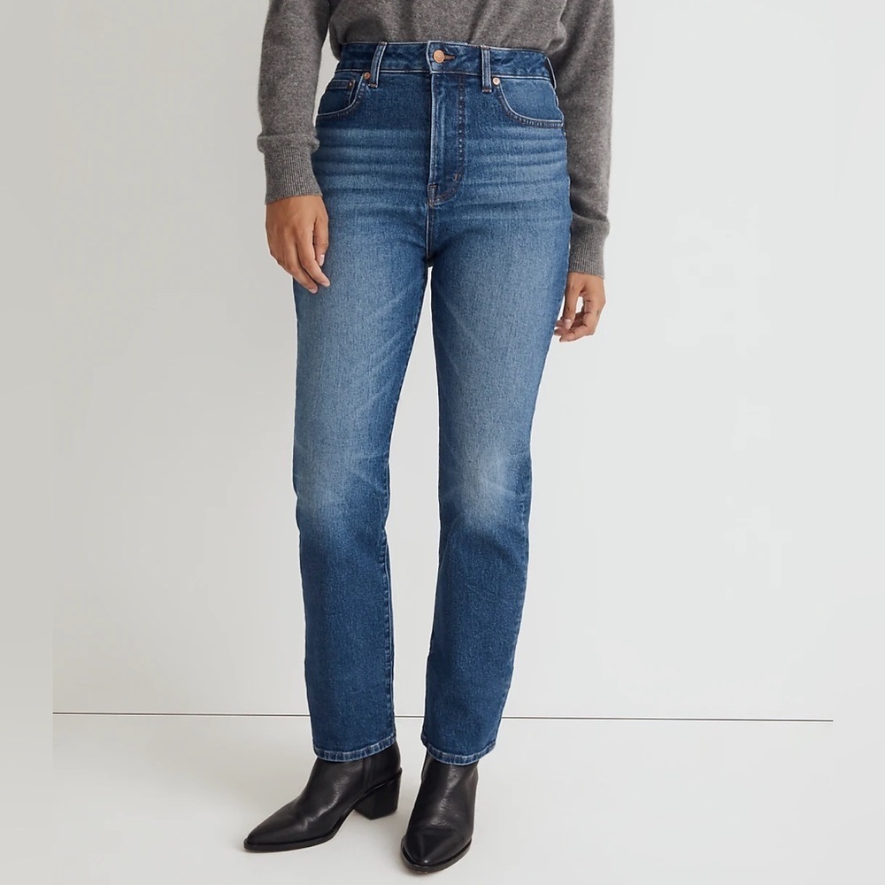 Madewell The Petite Curvy 90's Straight Jean Barlow Wash NWT